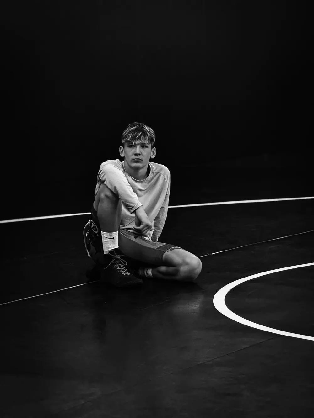 Jestin Seiz on the wrestling mat